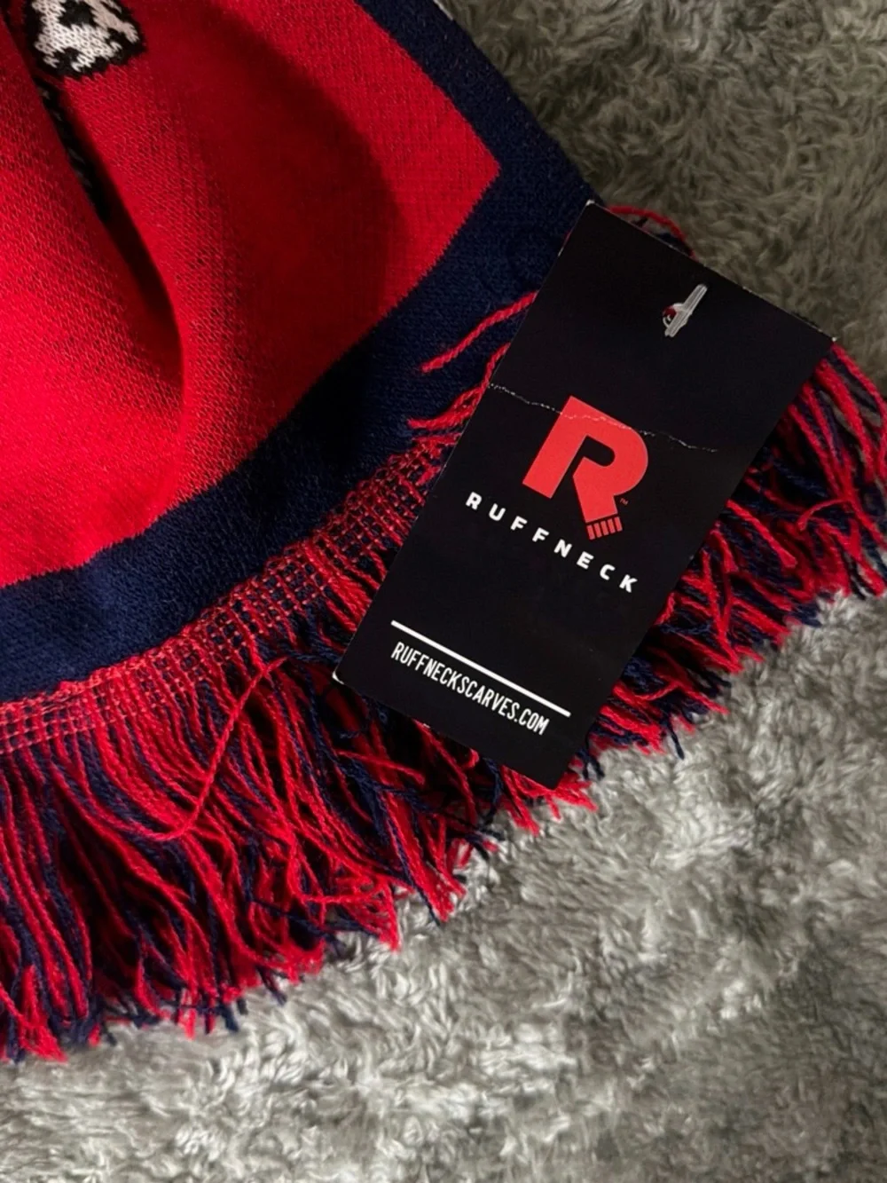 New 63 inch Just Play USA  Scarf - Navy and Red